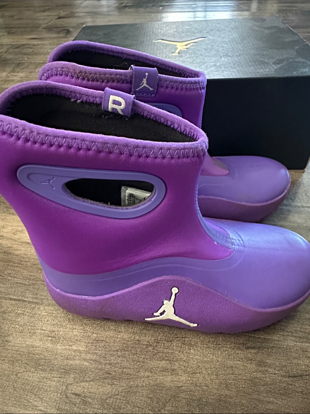 Jordan Kids 11C Jordan Drip Purple Waterproof Rain Boots